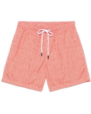 Barba Napoli Printed Swim Shorts - Pink