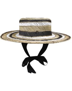 Yesey Striped Hat - Natural