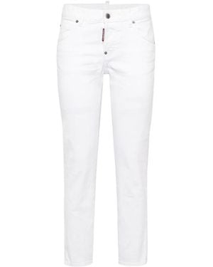 DSquared² Mid-Rise Skinny Trousers - White