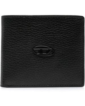 DIESEL Bi-Fold Leather Wallet For Coins S - Black