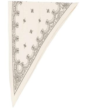 Destin Sjaal Met Paisley-Print - Wit