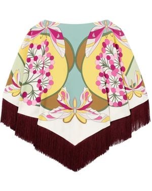 La DoubleJ Reversible Mini Poncho Top - Pink