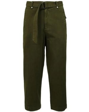 Entire studios Gully Belted Trousers - Green