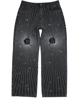 BIRTH OF ROYAL CHILD Radiant Beam Distressed Jeans - Grey