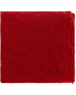 Isabel Marant Raw-Edge Cashmere Scarf - Red