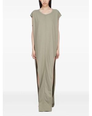 Rick Owens Side-Split Sleeveless Maxi Dress - Natural