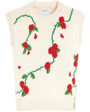 Barrie Pull Sans Manches À Fleurs En Jacquard - Neutre