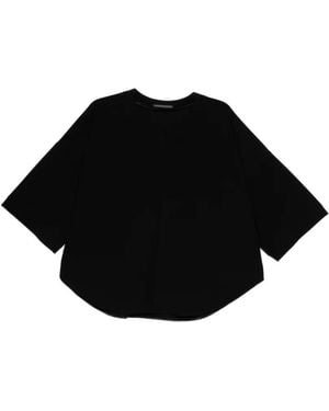 Y's Yohji Yamamoto Jersey Hooked Blouse - Black