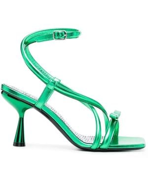 Pierre Hardy 60Mm Crossover-Strap Sandals - Green
