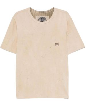 Ziggy Chen Speckled Cotton T-Shirt - Natural