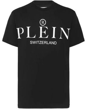 Philipp Plein T-Shirt Mit Logo-Print - Schwarz