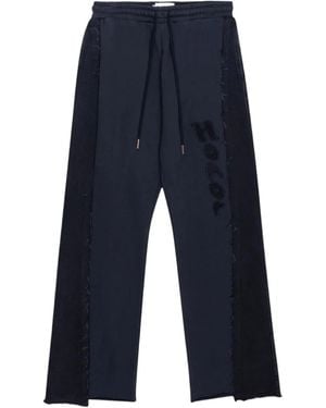 Honor The Gift Denim-Panel Track Pants - Blue