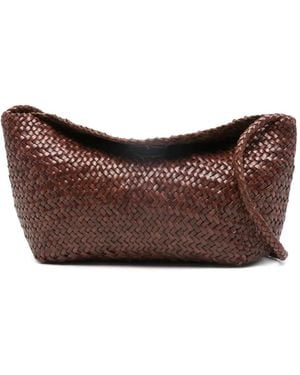 Dragon Diffusion Sac Porté Épaule À Design Tressé - Marron