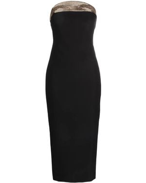 Genny Sequin-Embellished Midi Dress - Black