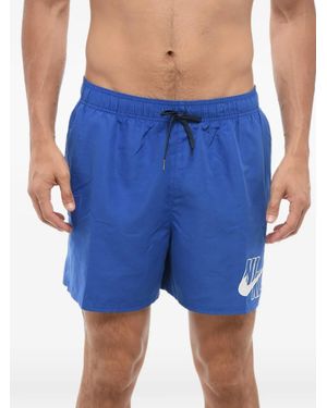 Nike Badeshorts Mit Logo-Print - Blau