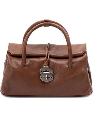 Zanellato Small Dotta Shoulder Bag - Brown