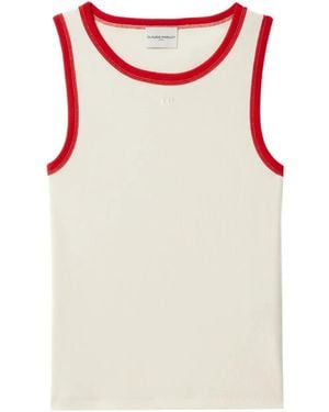 Claudie Pierlot Geripptes Tanktop - Rot