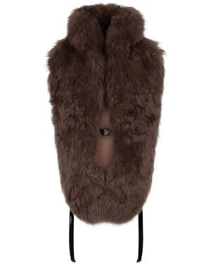 DSquared² Débardeur En Fourrure D'Agneau - Marron