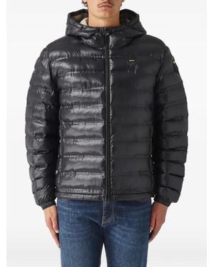 Blauer Charles Sorona Aura Quilted Hooded Jacket - Black