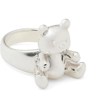 Ambush Teddy Bear Ring - Weiß