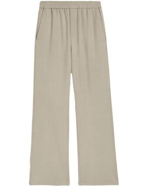 Ami Paris Ami De Coeur Wide-Leg Pants - Natural