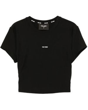 TEAM WANG design Logo-Printed Performance Top - Black