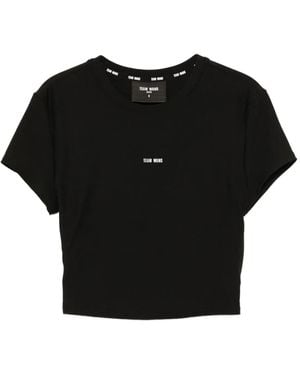 TEAM WANG design Logo-Printed Performance Top - Black