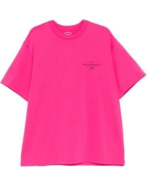 ANTI SOCIAL SOCIAL CLUB X Songzio Logo-Print Short-Sleeve T-Shirt - Pink