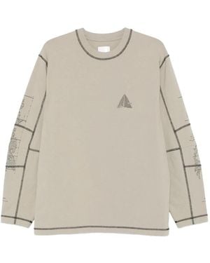 Roa T-Shirt A Maniche Lunghe Con Logo - Neutro