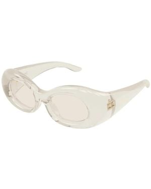 Saint Laurent Round-Frame Sunglasses - White