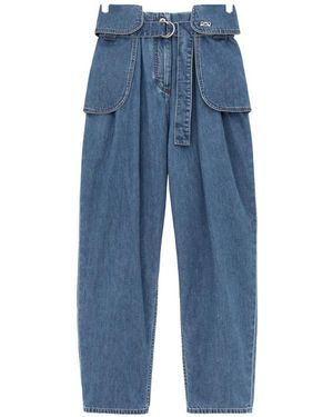 Loewe Cargo Denim Jeans - Blue