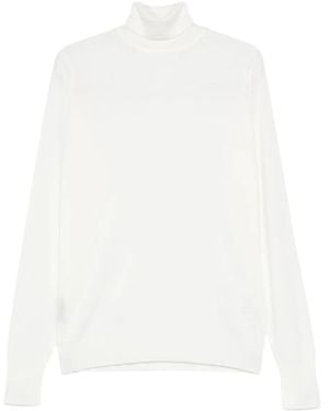 John Smedley Richards Rollkragenpullover - Weiß