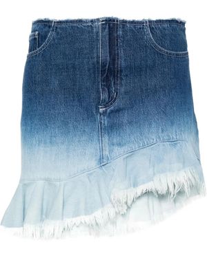 Marques'Almeida Falda corta vaquera - Azul