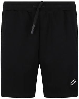 Philipp Plein Elasticated Chrome Scratch Shorts - Black