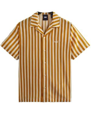 Kith Striped Camp-Collar Shirt - Metallic