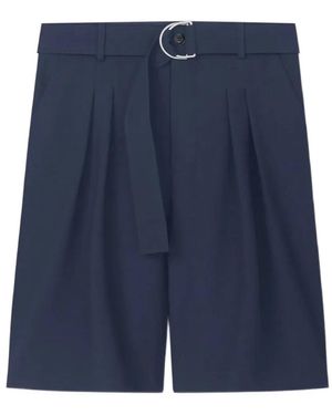 Nanushka Pleated Shorts - Blue