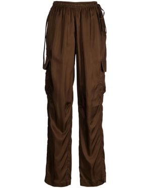 Helmut Lang Wide-Leg Cargo Trousers - Brown