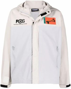 Pleasures Lightweight Patch-Detail Jacket - Gray