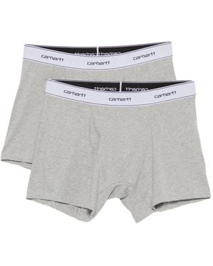 Carhartt Logo-Waistband Boxers (Set Of Two) - White