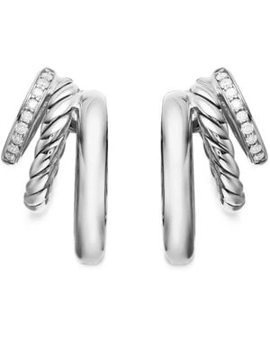 David Yurman Dy Mercer Diamonds Earrings - White