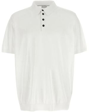 Pal Zileri Four-Button Collar Polo Shirt - White