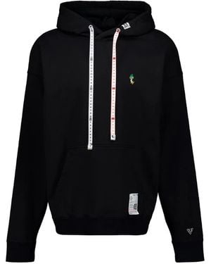 Maison Mihara Yasuhiro Leon Embroidered Hoodie - Black