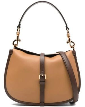 Etro Pony Buckle-Detail Tote Bag - Brown