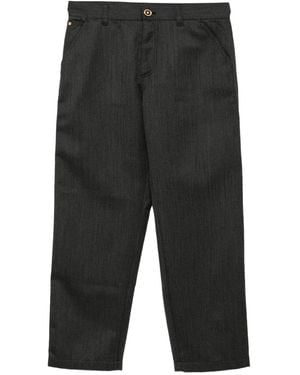 Versace Wool Trousers - Black