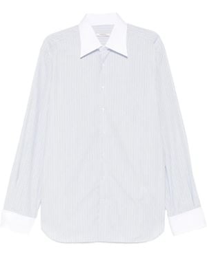 Husbands Striped Collar Shirt - White