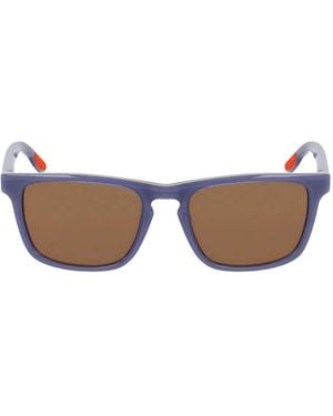 Nike Eclipse Rise Sonnenbrille Mit Eckigem Gestell - Blau