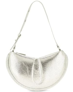 THEMOIRÈ Sac Porté Épaule Ebe À Effet Métallisé - White