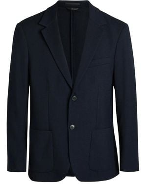 Sunspel Single-Breasted Blazer - Blue