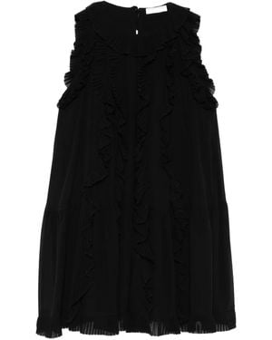 Ulla Johnson Ruffled Mini Dress - Black