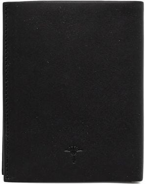 Joop! Debossed-Logo Tri-Fold Leather Wallet - Black